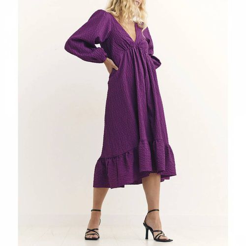 Purple Ammie Long Sleeve Midi Dress - Nobody's Child - Modalova