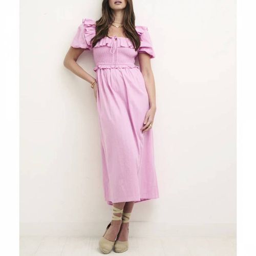 Pink Aria Midi Cotton Dress - Nobody's Child - Modalova