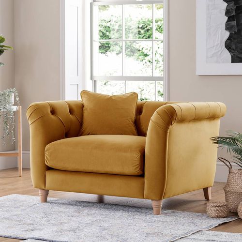 The Soho Arm Chair Velvet Ochre - The Great Sofa Company - Modalova