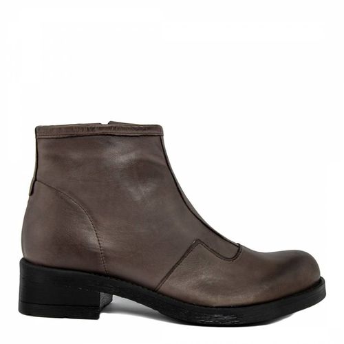 Brown Vintage Leather Ankle Boots - LAB78 - Modalova