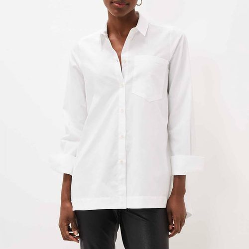White Emme Longline Cotton Shirt - Phase Eight - Modalova