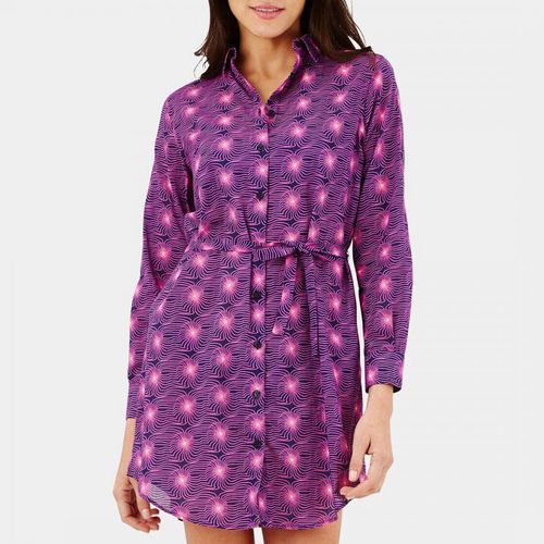Purple Printed Shirt Dress - Vilebrequin - Modalova