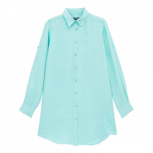 Blue Linen Shirt Dress - Vilebrequin - Modalova