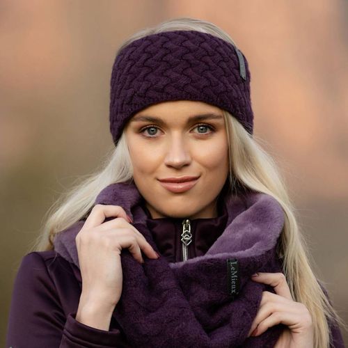 Dark Purple Cable Knit Snood - LeMieux - Modalova