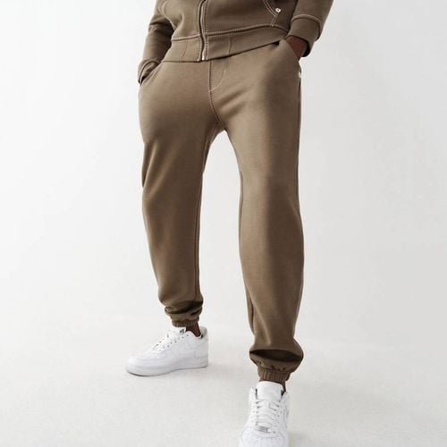 Khaki Stretch Cotton Joggers - True Religion - Modalova