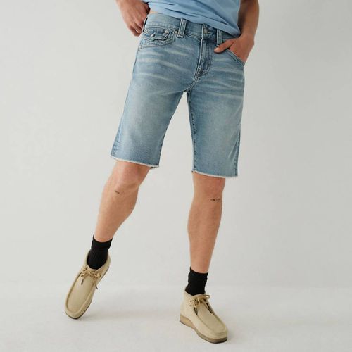 Light Blue Ricky Flap Denim Shorts - True Religion - Modalova