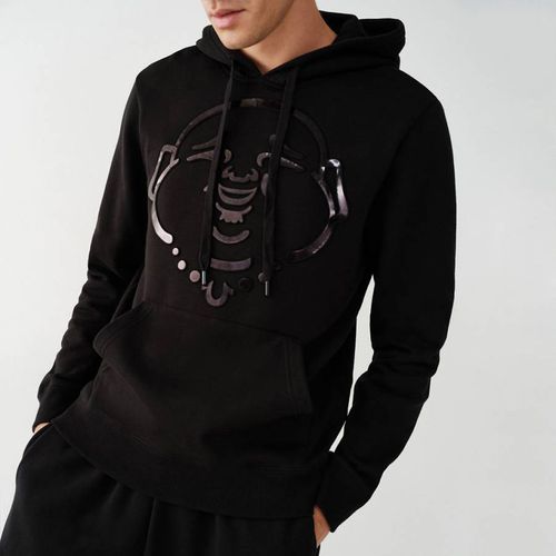 Black Buddha Face Metallic Hoodie - True Religion - Modalova