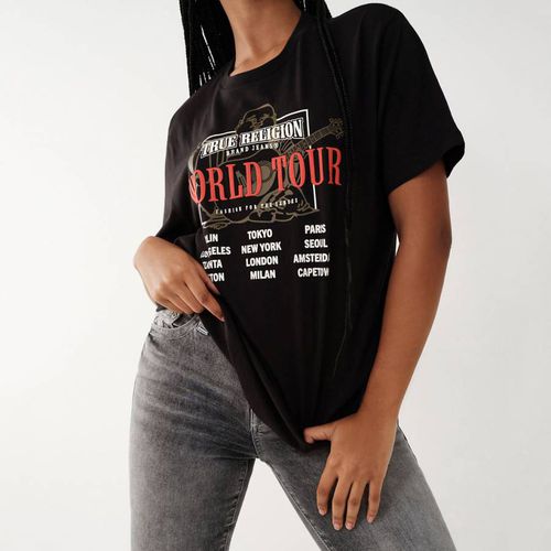 Black World Tour Boyfriend T-Shirt - True Religion - Modalova