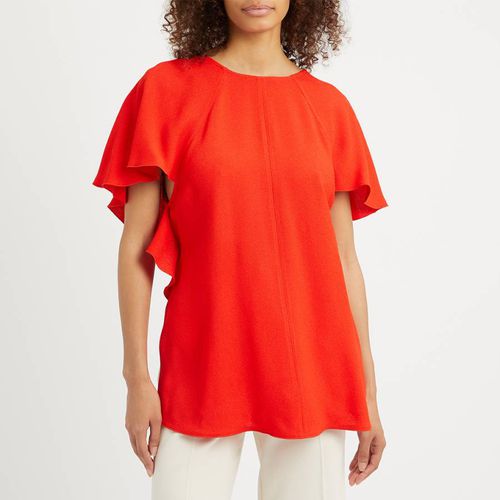 Red Drape Detail Cocktail Top - Victoria Beckham - Modalova