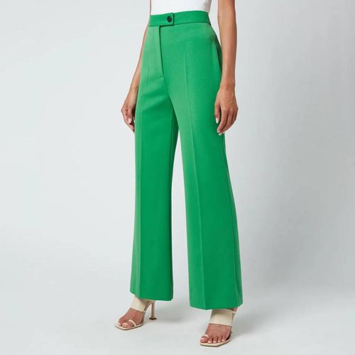 Green High Waist Wide Leg Trousers - Victoria Beckham - Modalova