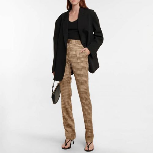 Brown/Navy Tailored Slim Trousers - Victoria Beckham - Modalova