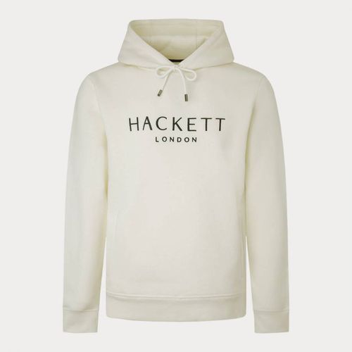 Cotton Blend Drawstring Hoodie - Hackett London - Modalova