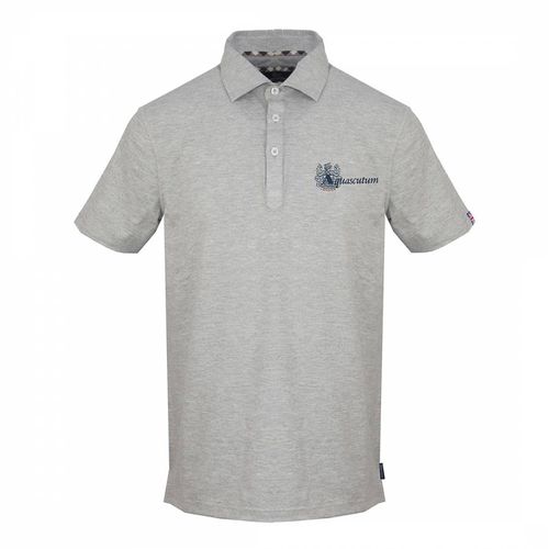 Small Script Logo Cotton Polo Shirt - Aquascutum - Modalova