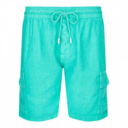Turquoise Linen Drawstring Shorts - Vilebrequin - Modalova