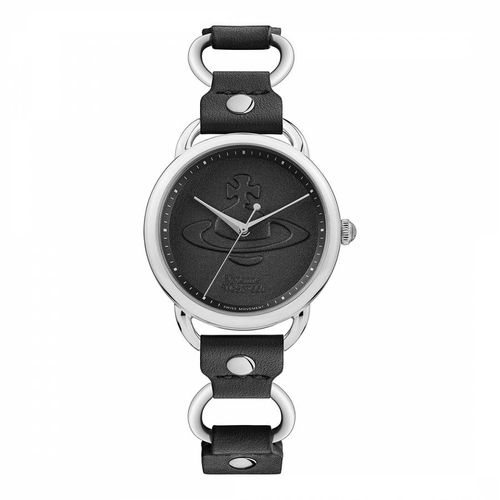 Black Leather Carnaby Quartz Watch - Vivienne Westwood - Modalova