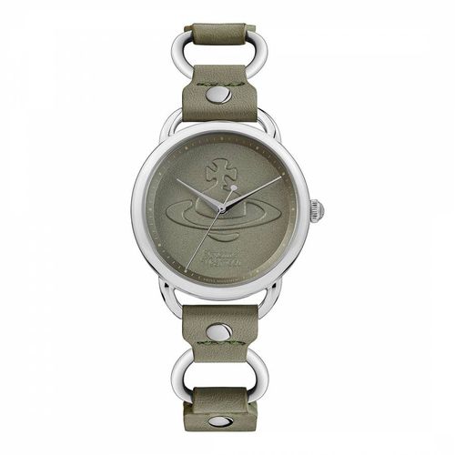 Green Leather Carnaby Quartz Watch - Vivienne Westwood - Modalova