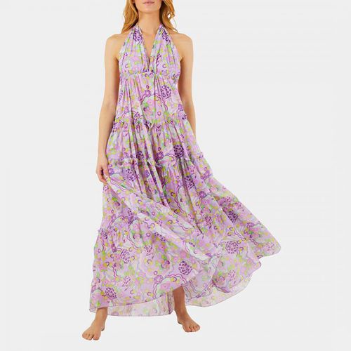 Purple Cotton Halterneck Maxi Dress - Vilebrequin - Modalova