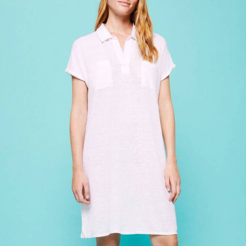 White Linen Polo Dress - Vilebrequin - Modalova