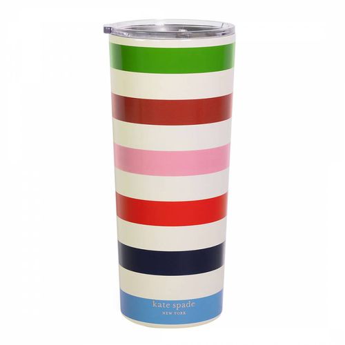 Stainless Steel Tumbler Adventure Stripe - Kate Spade - Modalova