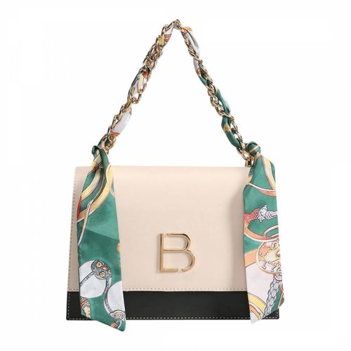 Cream/Dark Green Shoulder Bag - Lucky Bees - Modalova