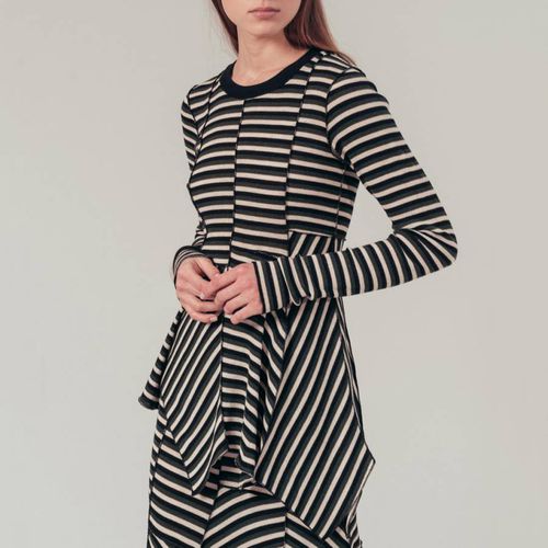 Black Striped Wool Top - Sonia Rykiel - Modalova