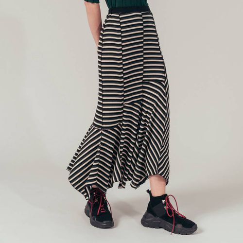 Black Striped Wool Maxi Skirt - Sonia Rykiel - Modalova