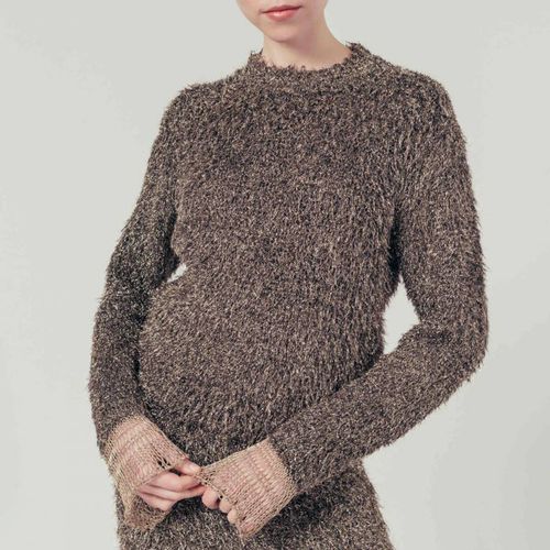 Brown Soft Crew Neck Jumper - Sonia Rykiel - Modalova