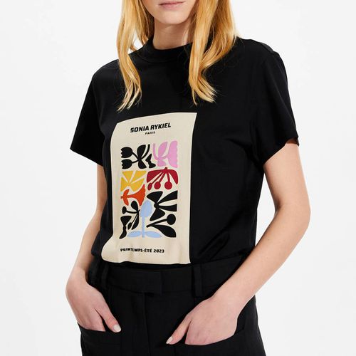 Black Cotton T-Shirt - Sonia Rykiel - Modalova