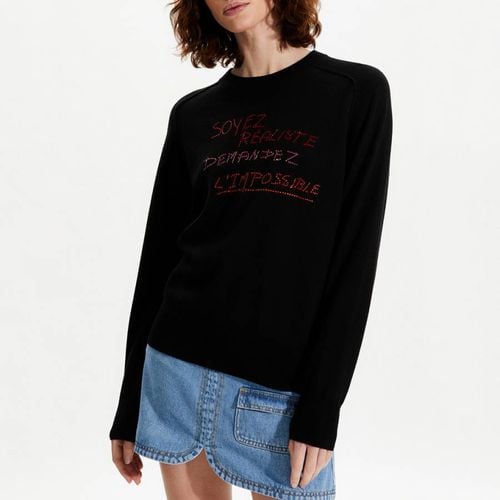 Black Wool Long Sleeved Jumper - Sonia Rykiel - Modalova