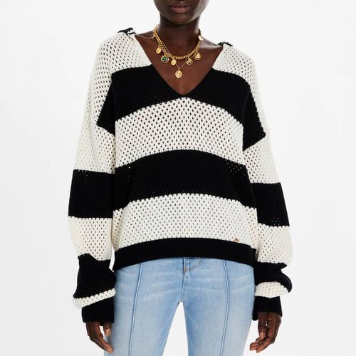 Black/White Striped Cashmere And Wool Jumper - Sonia Rykiel - Modalova