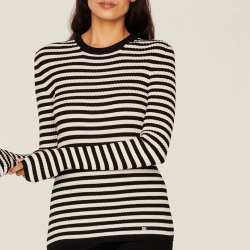 Black/Cream Striped Wool Jumper - Sonia Rykiel - Modalova
