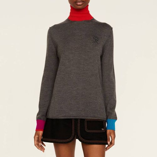 Grey Wool High Neck Jumper - Sonia Rykiel - Modalova