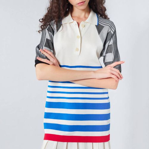 Multi Stripe Detail Longline Shirt Jumper - Sonia Rykiel - Modalova