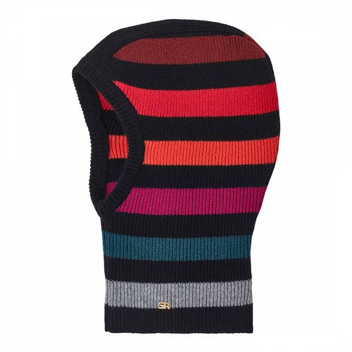 Black Striped Cashmere And Wool Blend Ski Mask - Sonia Rykiel - Modalova