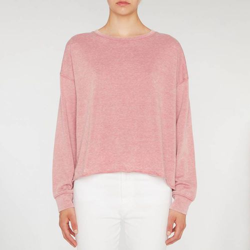 Pink Cotton Blend Sweatshirt - 7 For All Mankind - Modalova
