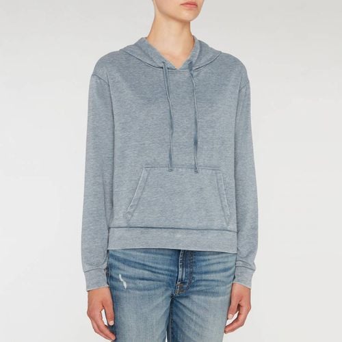 Blue Cotton Blend Hoodie - 7 For All Mankind - Modalova