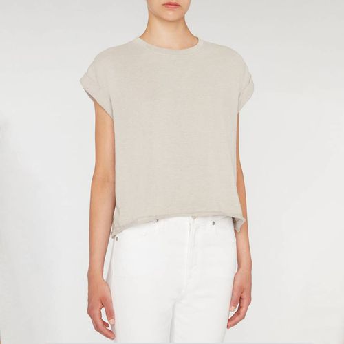 Short Sleeve Cotton Blend T-Shirt - 7 For All Mankind - Modalova