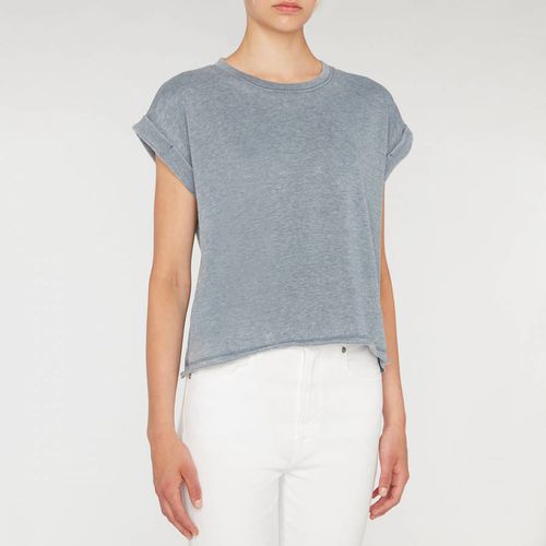 Short Sleeve Cotton Blend T-Shirt - 7 For All Mankind - Modalova