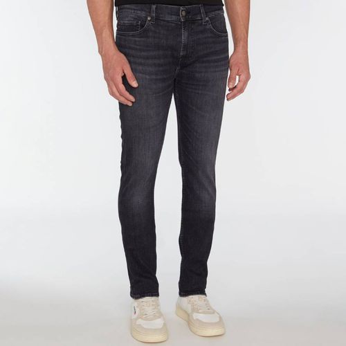 Washed Black Paxtyn Stretch Jeans - 7 For All Mankind - Modalova