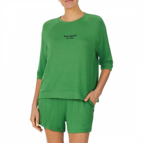 Green Pullover Top and Boxer Set - Kate Spade - Modalova