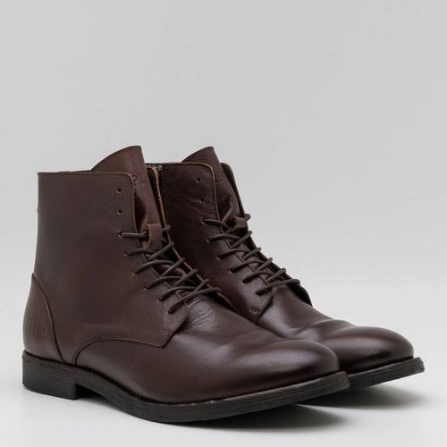 Brown Lace Up Leather Boots - Replay - Modalova