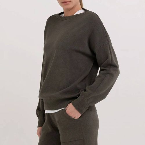 Charcoal Crew Neck Cotton Jumper - Replay - Modalova