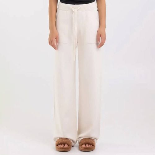 Cream Wide Leg Trousers - Replay - Modalova