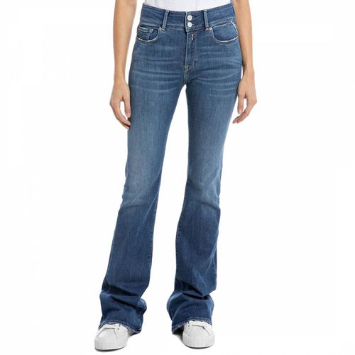 Mid Blue Luz Flare Stretch Jeans - Replay - Modalova