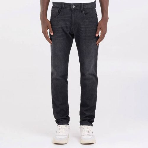 Washed Anbass Straight Stretch Jeans - Replay - Modalova