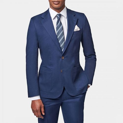 Notched Lapel Cotton Blend Suit Jacket - Peckham Rye - Modalova