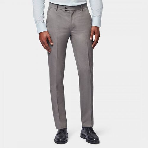 Grey Classic Plain Front Trousers - Peckham Rye - Modalova