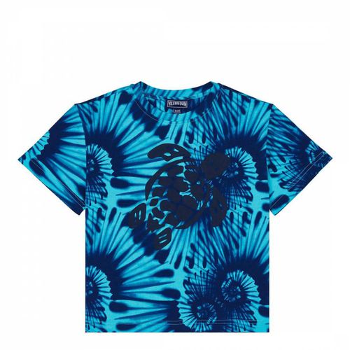 Navy/Blue Tie-Dye Cotton T-Shirt - Vilebrequin - Modalova