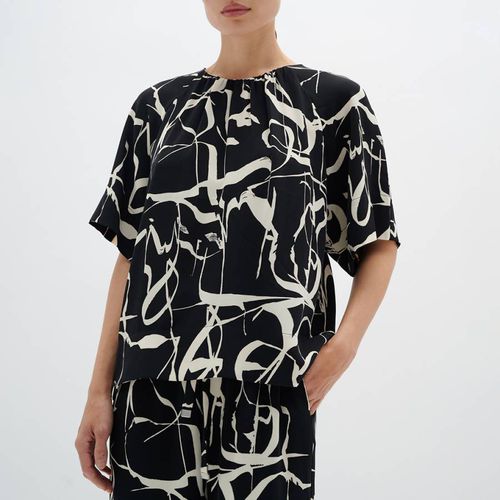 Black/White Paisley Printed Blouse - Inwear - Modalova