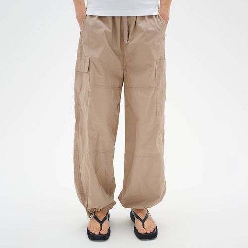Beige Cotton Wide Leg Trousers - Inwear - Modalova
